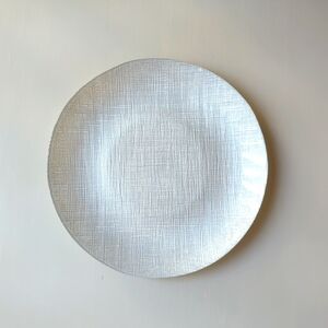 Akcam Glass Silver Glitter Salad Plates